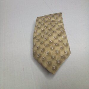 Ketch Tie Necktie 100% Silk Hand Made Gold